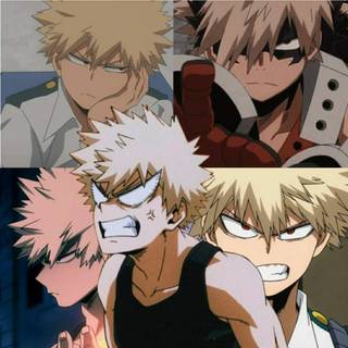 Bakugo collage wallpaper