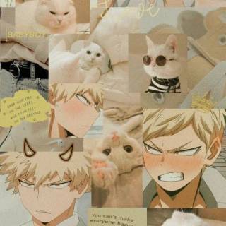 Bakugo collage wallpaper
