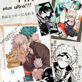 Bakugo collage wallpaper