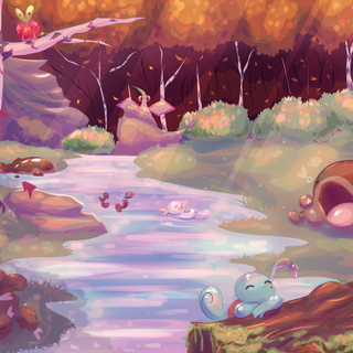 Wooper computer wallpaper