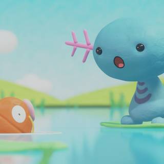 Wooper computer wallpaper