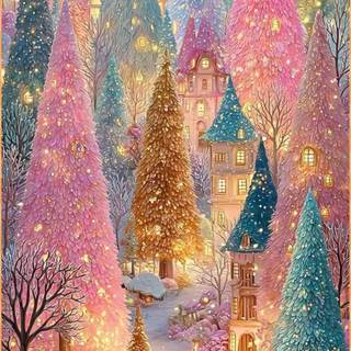 Christmas purple wallpaper