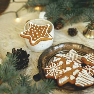 Christmas aesthetic landscape desktop wallpaper