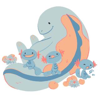 Wooper computer wallpaper