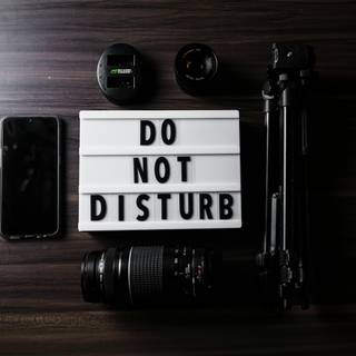 No distraction wallpaper