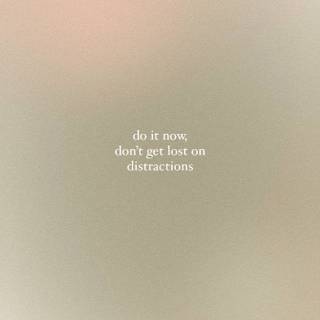 No distraction wallpaper