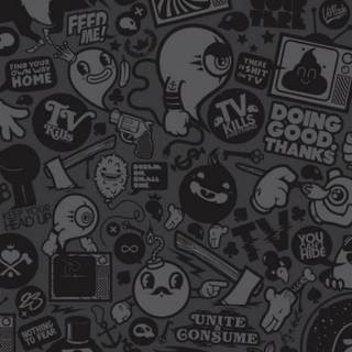 Dark icons wallpaper