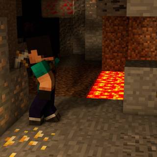 Minecraft mine wallpaper