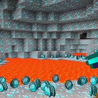 Minecraft mine wallpaper