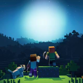 Minecraft mine wallpaper