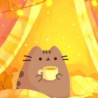 Cute fall animals wallpaper