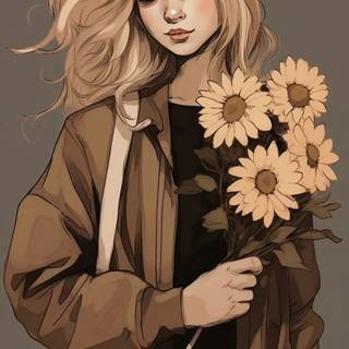 Cute brown girl wallpaper