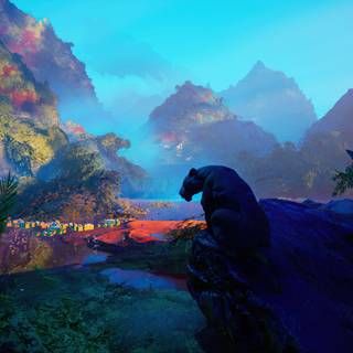 Black panther animal 4k wallpaper