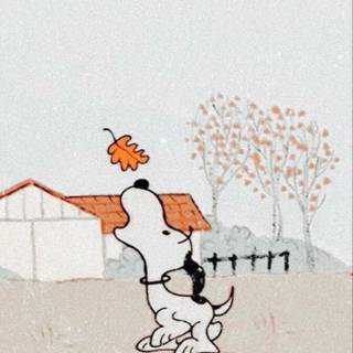 Cute fall animals wallpaper