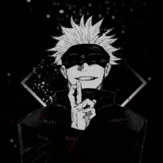 Gojo 4k iPhone black  wallpaper