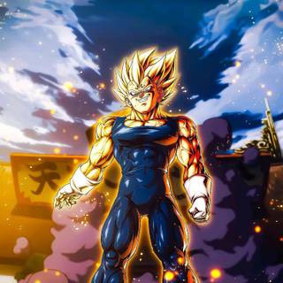 Majin Vegeta 4k iPhone wallpaper