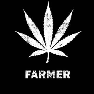Black and white weed wallpaper