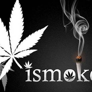 Black and white weed wallpaper
