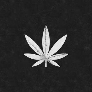 Black and white weed wallpaper