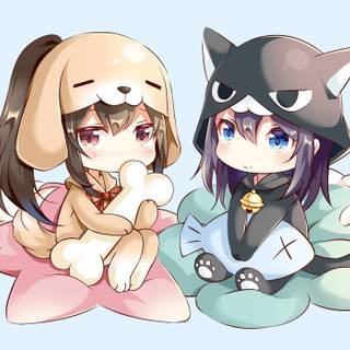 Anime Kawaii chibi girl wallpaper