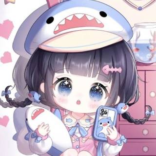 Anime Kawaii chibi girl wallpaper
