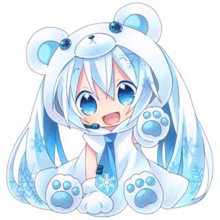 Anime Kawaii chibi girl wallpaper