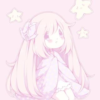 Anime Kawaii chibi girl wallpaper