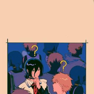 Denji and Reze wallpaper