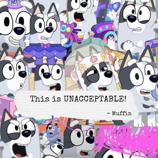 Bluey collage wallpaper