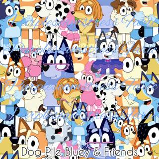 Bluey collage wallpaper