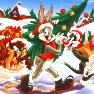Looney Tunes Christmas wallpaper