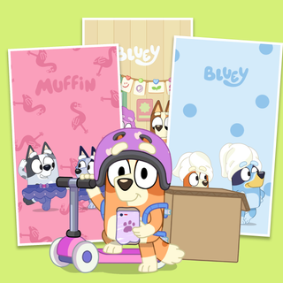 Bluey collage wallpaper