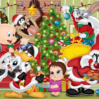 Looney Tunes Christmas wallpaper