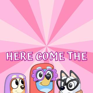 Bluey collage wallpaper
