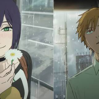Denji and Reze wallpaper