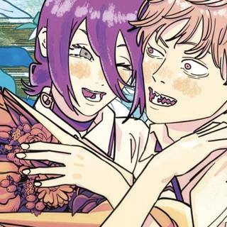 Denji and Reze wallpaper
