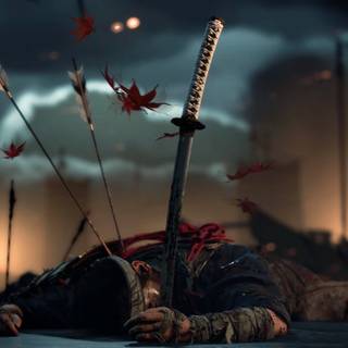 Fallen samurai wallpaper