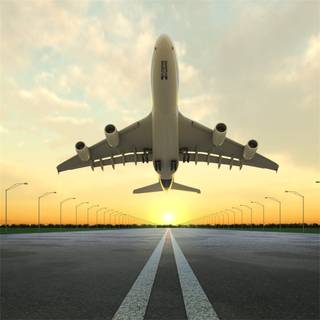 Airplane takeoff wallpaper