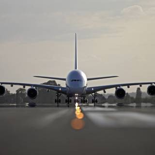 Airplane takeoff wallpaper
