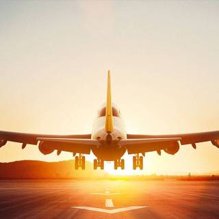 Airplane takeoff wallpaper