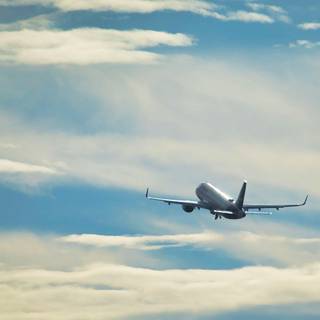 Airplane takeoff wallpaper