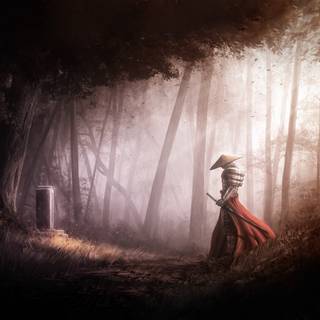 Samurai Sakura wallpaper