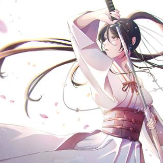 Samurai Sakura wallpaper