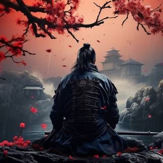 Samurai Sakura wallpaper