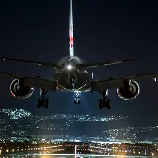 Airplane takeoff wallpaper