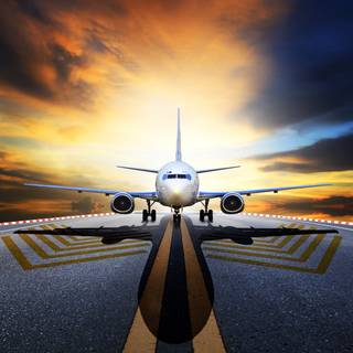 Airplane takeoff wallpaper