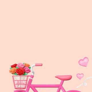 Pink bike wallpaper