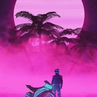 Pink bike wallpaper