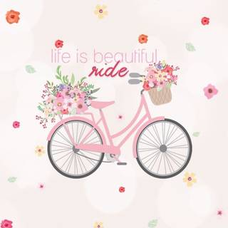Pink bike wallpaper
