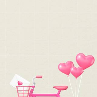 Pink bike wallpaper